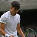 When Wimbledon Starts theres always a Special and Euphoric Feeling. The Championships started today and Alcaraz got off to a winning start. The defending Champion defeated qualifier Mark Lajal in straight sets, 7-6(3) 7-5 6-2. Sinner,Dimitrov and Monfils were among the Big Names that navigated past the first Round. Lets see what tmrw has in store#wimbledon #wimbledon2024 #alcaraz #tennis #sw19