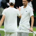 The first set of Quarter Finals saw Sinner suffer a shock loss to Medvedev. Credit to the Russian though, He plays a good game. Sinner cited Fatigue as one of his setbacks but Medvedev now takes on Alcaraz who stepped up a gear after losing the first set vs Tommy Paul. In the Womens side Lulu Sunsstreak came to an end against Donna Vekic and Poalini advanced. Lets see what tomorow holds#wimbledon #sw19 #alcarazvspaul #sinnervsmedvedev #jasminepoalini #lulusun