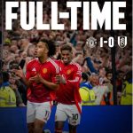 And were off. The MANCS pick pocket Fullham. Mubarak and looking forward to Tomorow. Great feeling to have the football back. Well done MANCS. Opening 3 points.