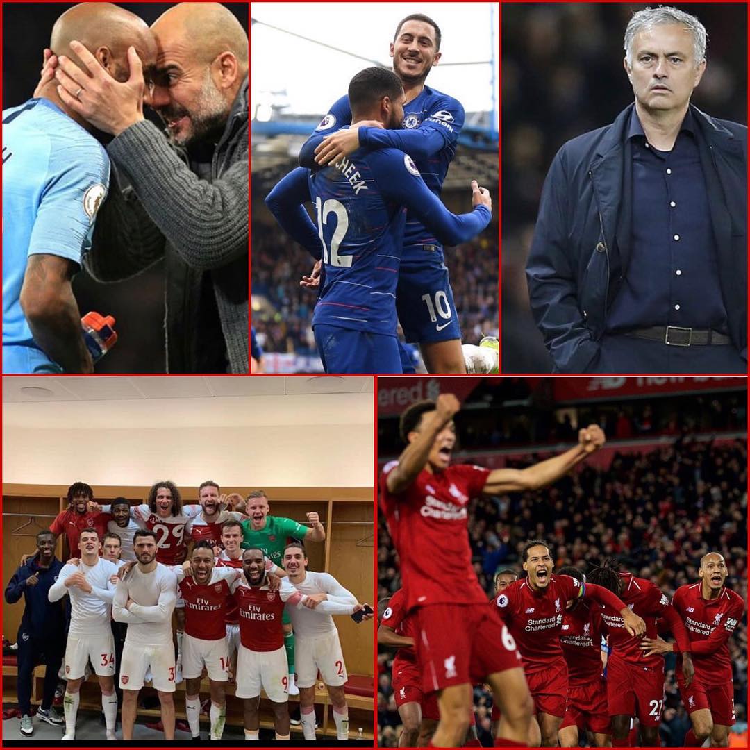 Top weekend of Footie. Arsenal vs Spurs was massive. Big result. What say @aslamo75 @ahmedpatson @mahmood.akhalwaya  @bayantzaheer .The Arsenal owes were belting the Spurs supporters. City roll on and so do’s Chelsea. How was the Origi goal and Klop celebration lol. Heating up as we go into December#epl #englishpremierleague #mancity #pep #chelsea #arsenalvspsurs #gunners #spursfans #lfc #liverpool #liverpoolfans #klop And Oh Mourinhos Man Utd drew 2-2 to Southampton#mourinho