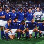 Maldini, Di Chiara, Albertini, Lentini, Eranio, Marchegiani; Mannini, Baggio, Evani, Vialli, Costacurta: Italy, 1992!!