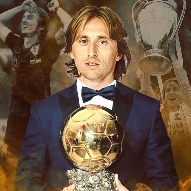 Luca Modric wins the Ballon D Or#modric #ballondor