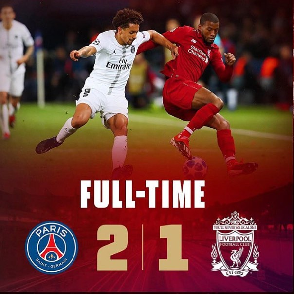 Now we gotta beat Napoli by two goals at Anfield or 1-0. Tough. Bad selection from the start. Didn’t deserve this. F@&$