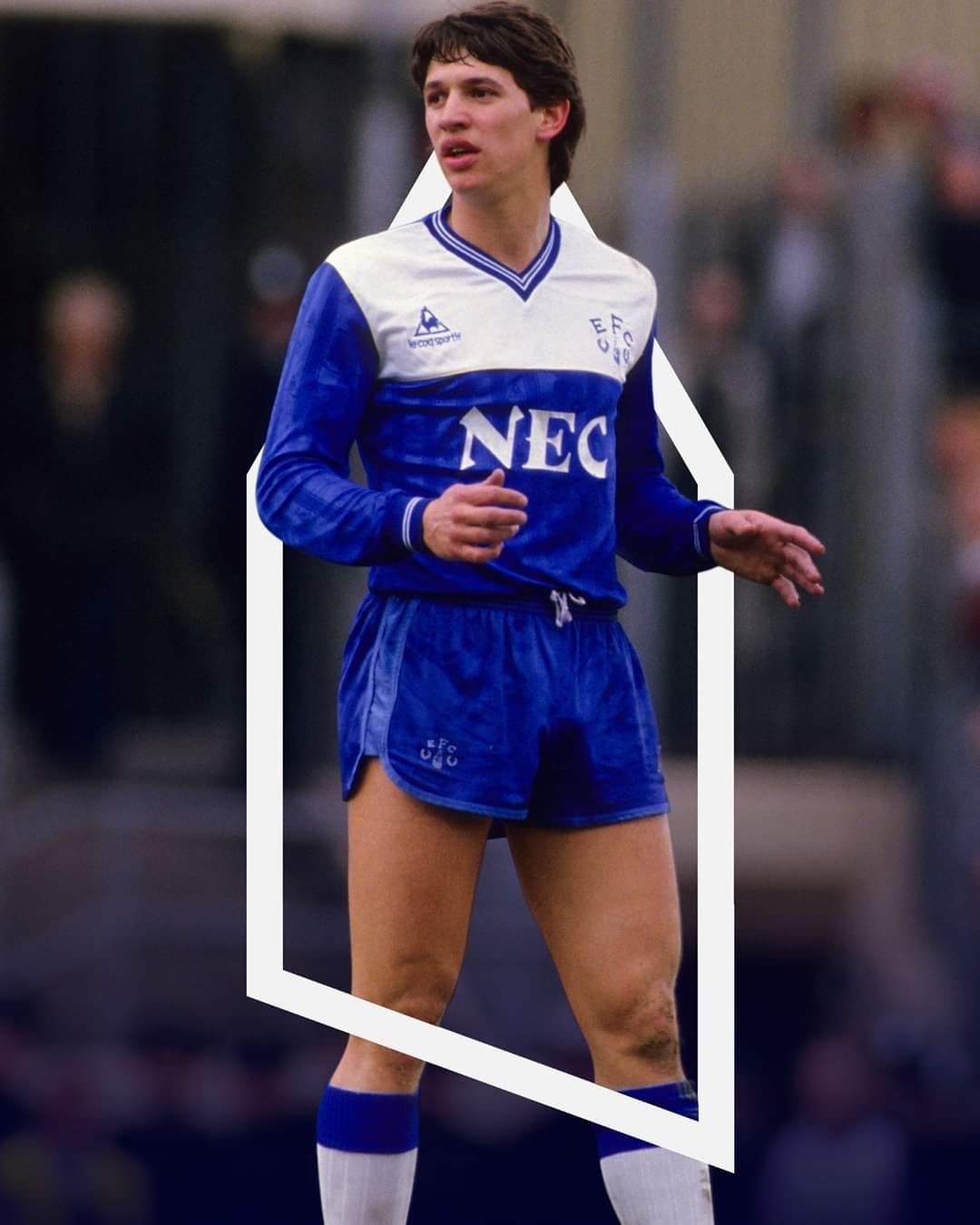 For the Everton Fans. Gary Lineker with the Legendary Le Coq Sportif NEC Kit#everton #lineker #evertonretro #retrofootballjerseys