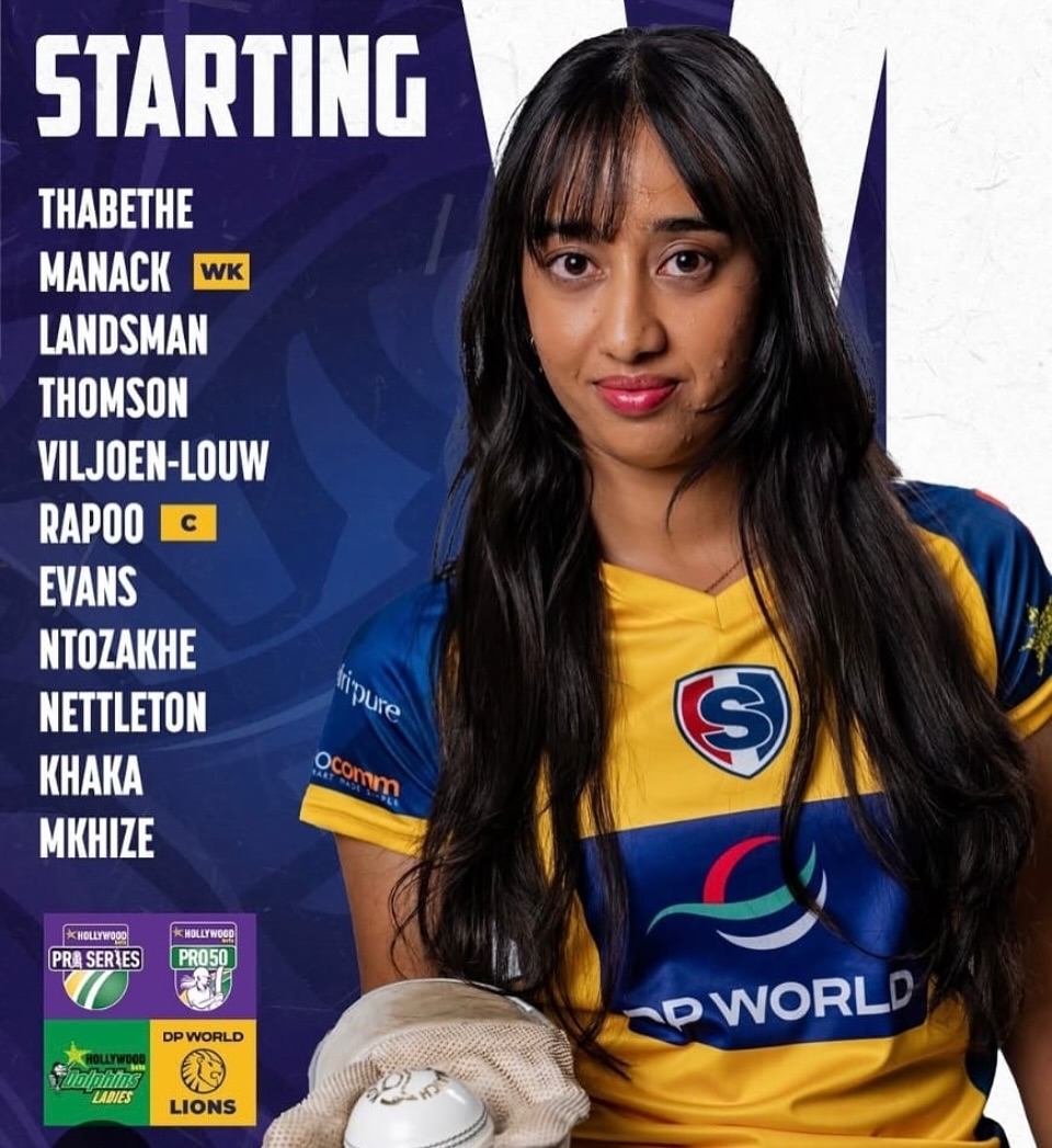 Proud day for the Manacks and @hussein.manack . Razeena is wicket keeper for the Lions Ladies today as they take on Dolphin Ladies. You can check the game on link on our InstaStory. Moe Manack plays the 4 day for the Lions vs Western Province. @yasmanack litys are making waves, Imy Manack is at Paarl and I FACED  Jack Manack @iamabdulmanack . Blikkies would be Proud. Well done to the Manacks