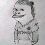 Pic of the day from my nephew whos a Haaland Fan. I gave him this. He was cross yesterday. On another note MANCS are happy today. Im checking owes in the plaza with some Classic Man Utd jerseys. But what is going on with Citeh. Indian owes willl. I heard of our Aunties saying Maybe Somebody Did something to PEP :) :).