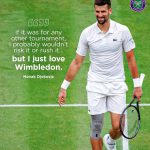 Day 2 of Wimbledon and Djokovic through in straight sets. Good  wins for all the other other guys in the draw except for Rublev who lost and had a meltdown Hitting himself with his racket like 7 times