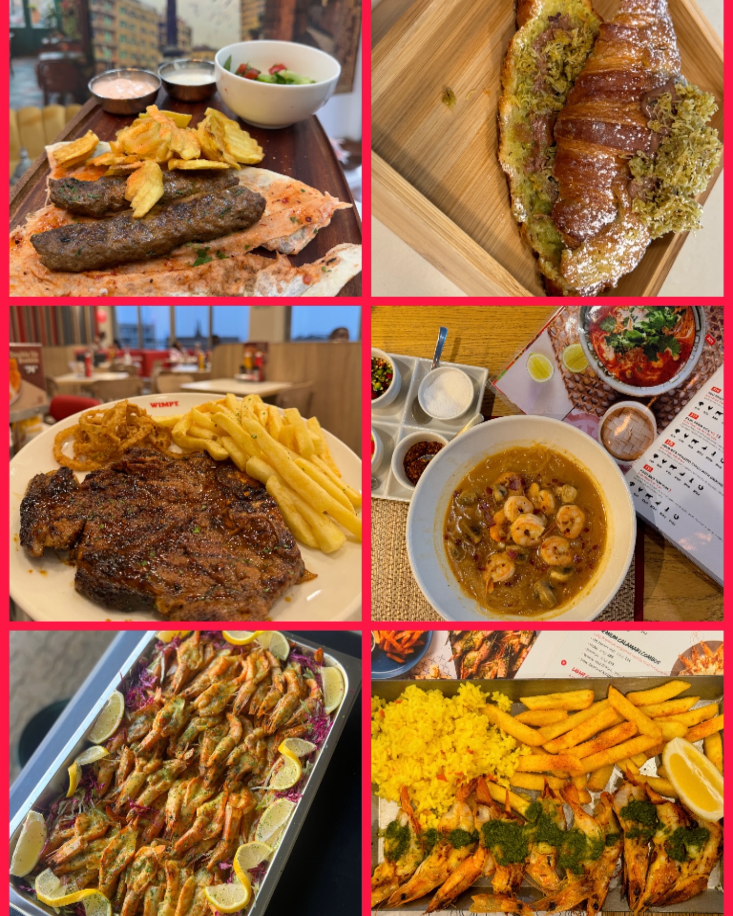Foodsburg Recap. Was a week of some great finds. Follow us on @foodsburg for all the details and videos. The Kataifi Croissant from @thetestbakery was next level. We visited @naranjrestaurants for some Syrian cuisine. Tried the new menu at Simply Asia Rosebank @thai_town_sa . Masala T Bone always a winner at @wimpyrosebank . Finally got to Shahid Osmanys @theog.2024 and it was like I seen him back in 2008 ️. And had to try the Chimicurri prawns on the new Summer Menu in @oceanbasket_killarney.