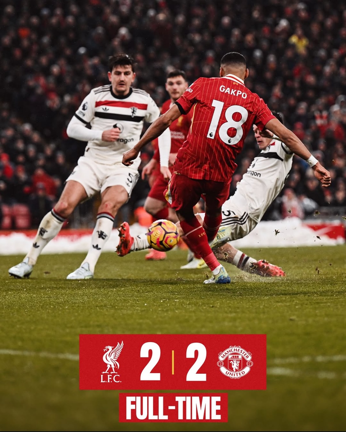 Liverpool 2 Man Utd 2. Arryyyyyyy McGuire in the end. MANCS could have buried us in the end. Like I say We more than happy to take away the point. Few Talking points about the game. Firstly Robbo was literally grabbing Ahmed. I mean its the last few seconds, in your half why ae you holding the man and tugging at his shirt. Surely it will be a foul. Thank goodness it was Harry Mcguire at the end of it. If it were anybody else they would have buried it and secured the three points. Secondly lets talk about Trents performance. I mean the guys were saying on the whatsapp groups that his head and heart not there. His passing was horrendous, he gave a away possesion as well. I seen a clip with Roy Keane saying How the hell does Madrid want him if he defends like that. Trent was poor. Credit to the MANCS to come to Anfield and take it to us. In the end though like I said We will settle for the point. Whats your views on the game#liverpool #abusvsalis #lfc #liverpoolvsmanutd #lfcfans #ynwa #anfield #thisisanfield