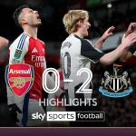Arsenal 0 Newcastle 2. The toon army in the zone. Next it’s FA Cup vs the MANCS. What say the Arsenal Chaps #carabaocup #gunners #arsenalvsnewcastle