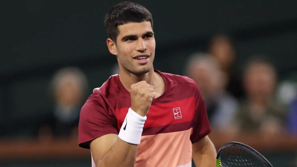 Two-time defending champion Carlos Alcaraz easily beats Grigor Dimitrov 6-1, 6-1 to reach the QFs in Indian Wells for a 4th consecutive year. The other big guns are Medvedev, Rune, Shelton. We head into the quarter finals. Indian Wells is termed as the 5th Grand Slam because of its fantastic organisation and courts. Its Alcaraz `5th Consecutive win in Indian Wells
