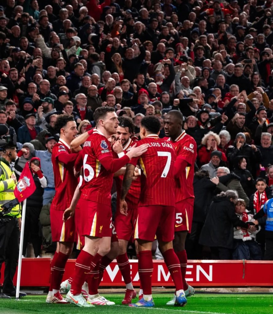 Liverpool 1 Everton 0. Oh yes. Top Victory