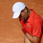 Djokovic crashes out of Monte Carlo Masters. He’s going to battle on clay. But he’s still there and competing. Vamos Alcaraz. Lity must keep his head now