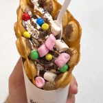 Bubble and Shake Waffle at Polar Ice Cream Norwood. They newly opened. Go check them out at 107 William Road, Norwood ️#icecream #polaricecream