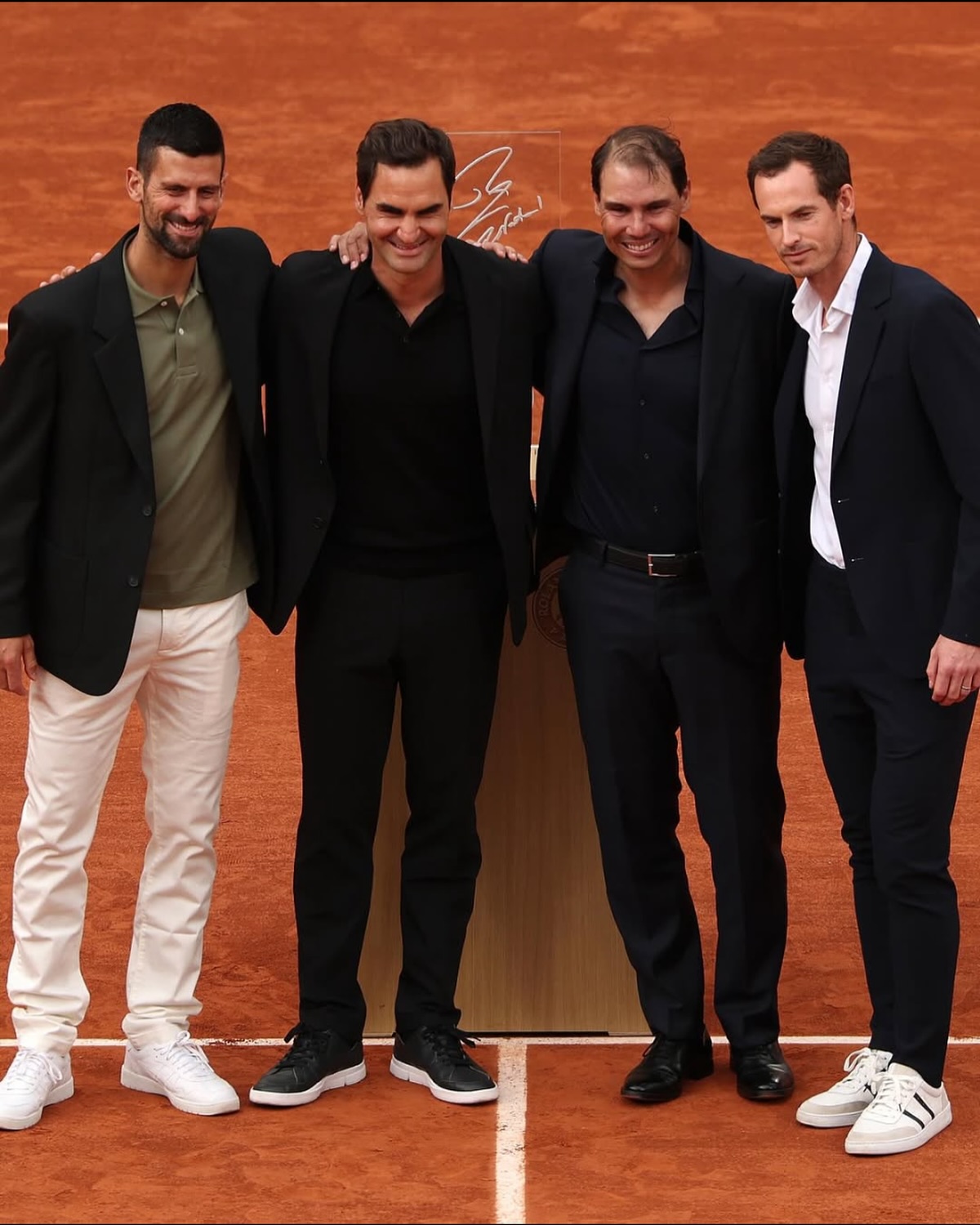 The Big 4 Tribute to Rafael Nadal at the French Open was just Beautiful