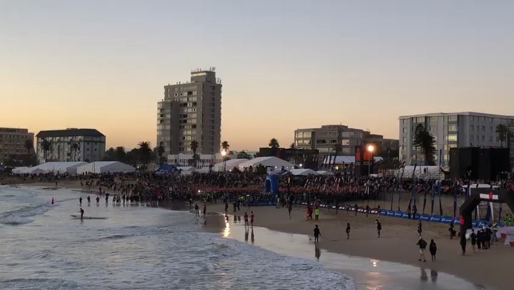 And we off. Welcome to our Coverage of IronMan SA 2019 in PE,South Africa. Follow our InstaStories for full Coverage@trianyone @team.crankz @houghtonsocialsportsclub @ironmantri #ironman #triathlon #pe #tri #swim #bike #run #hobiebeach #ironmansa2019 @imsouthafrica