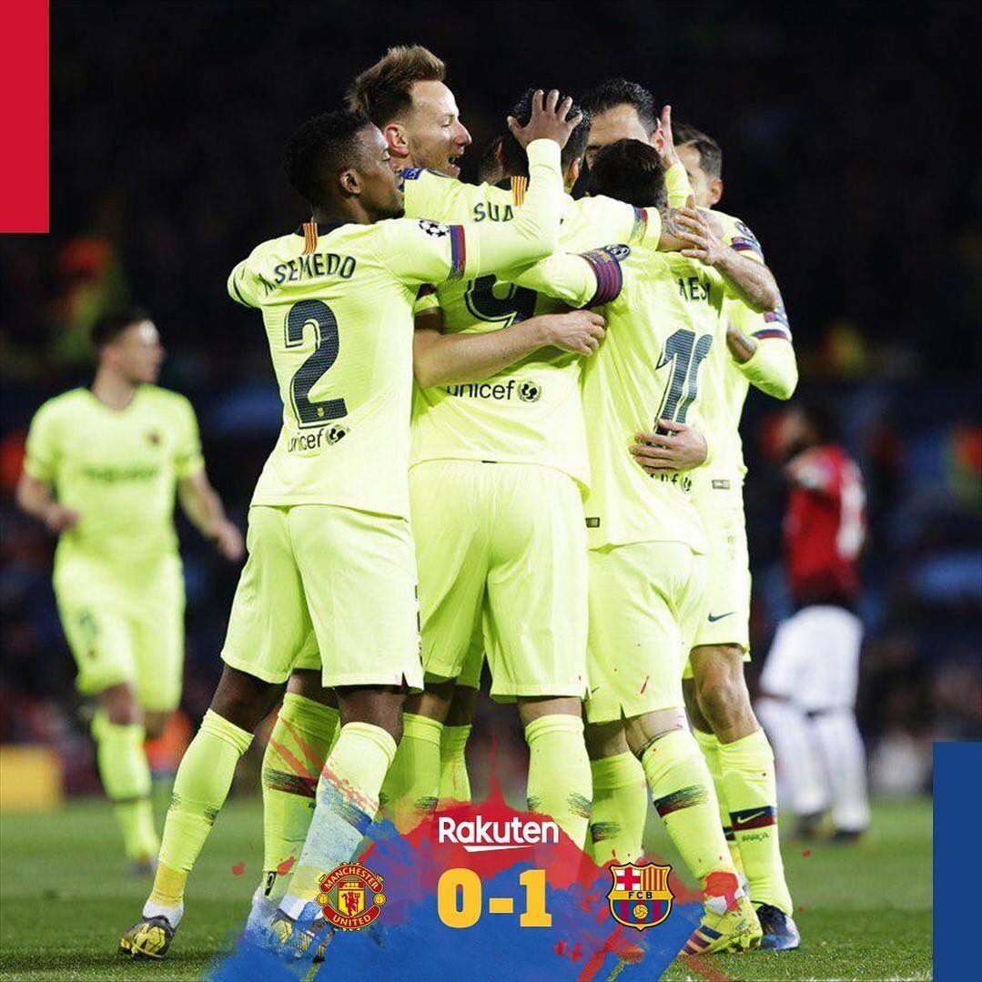 Barcelona 1 Man Utd 0. Gonna be difficult in the Camp Nou.