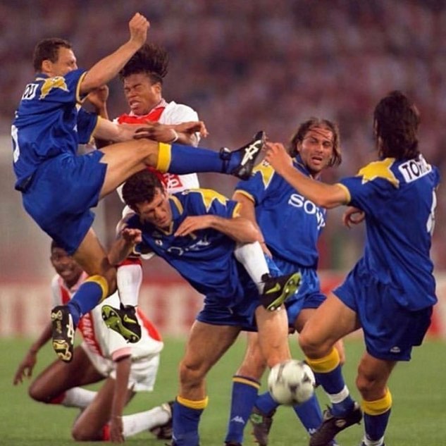 24 years ago. Watta thing. Watta kit. Juve beat Ajax on penalties