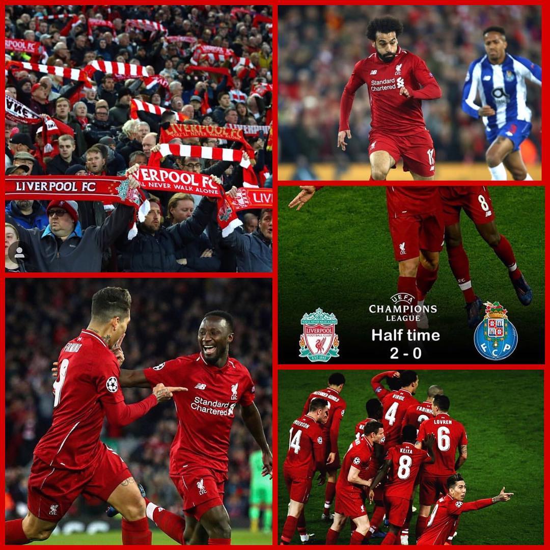 Liverpool 2 Porto 0. Great result. Great win as we head off to Porto#lfc #liverpoolfans #liverpool #anfield #ynwa #liverpoolvsporto #liverpoolfans