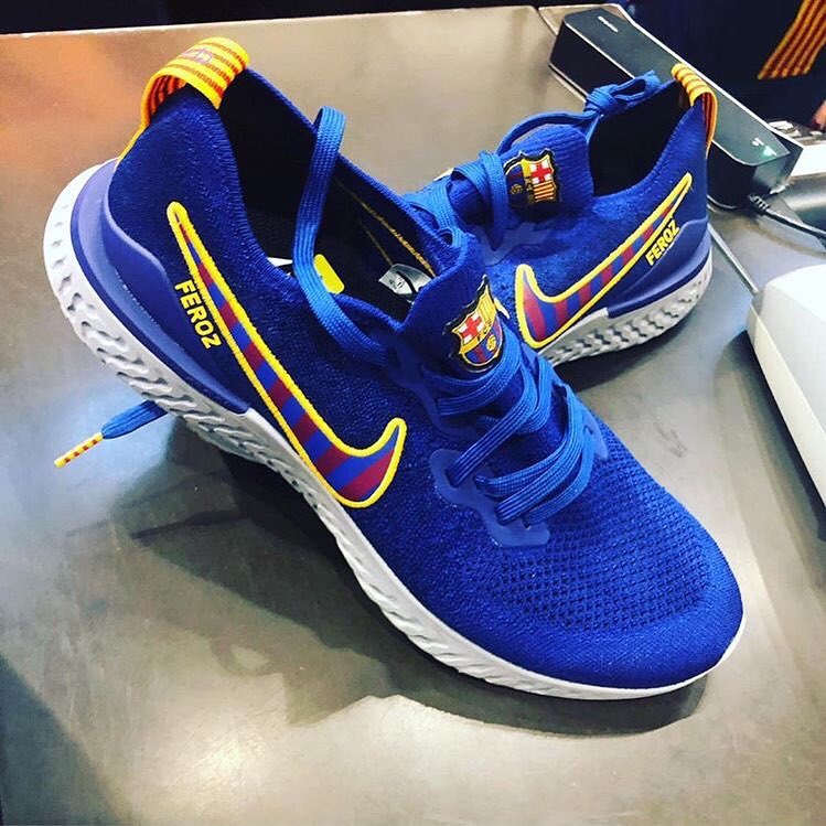 Nike React Barcelona LTD Edition by @ferozp1 makes our Sneaker of the week#kickz #allmykickzdope #sneakers #barcelona #nike #nikeshoes #nike️ #nikefootball