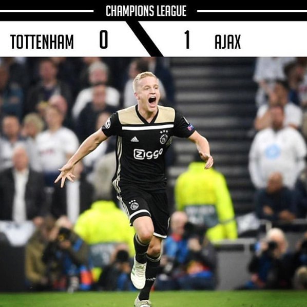 Spurs 0 Ajax 1. Crucial Away goal. What says the Spurs Chaps#tottenham #spurs #ajax #coys #spursvsajax #tottenhamstadium #london #spursfans #ajaxfans #calmbeforethestorm #uefachampionsleague