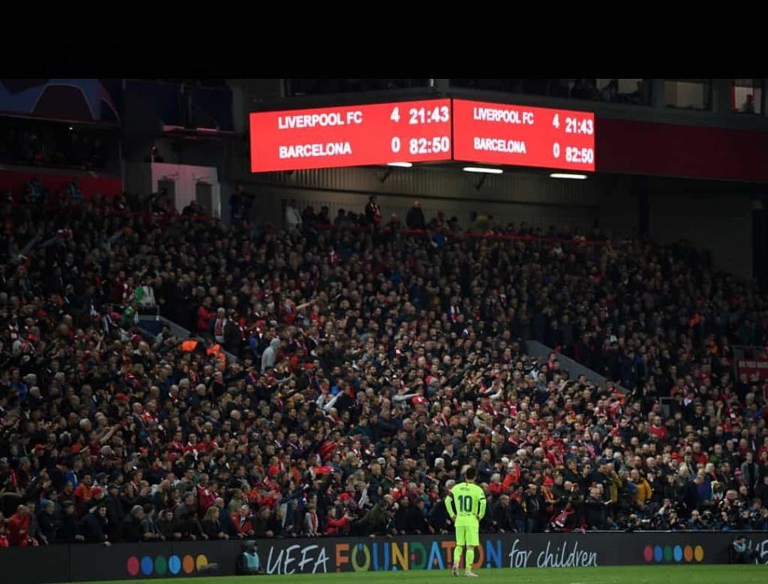 Liverpool 4 Barcelona 0. Talk Lads Talk. How you feeling? Roy of the Rovers Stuff this is #liverpoolvsbarcelona #liverpool #anfield #thisisanfield #ynwa #lfc #liverpoolfans #kopend #liverpoolfc