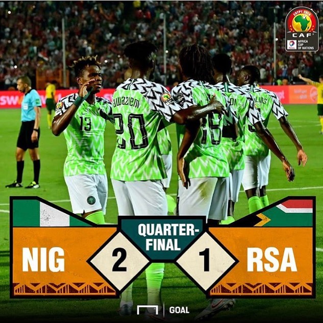 Ay ay. I knew when we equalized something was waiting to moer us. 90th minute winner that we should have never conceded. We are out. Now the Springboks carry the Flag  #africancupofnations2019 #afcon2019 #afcon #egypt #nigeruanfans #nigeriavssouthafrica #bafanabafana #gutted #wattathing #cairo #cairointernationalstadium #TotalAFCON2019