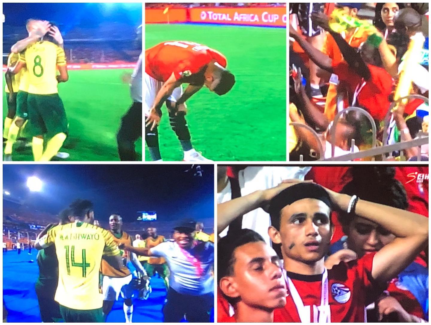 Yoh Yoh. Unbelievable. 75 000 in Cairo people are Shellshocked. Bafana Bafana Shock the hosts.The Egyptians are in tears. Did you watch that #africancupofnations2019 #afcon2019 #afcon #egypt #egyptianfans #egyptvssouthafrica #bafanabafana #yoh #wattathing #cairo #cairointernationalstadium #TotalAFCON2019