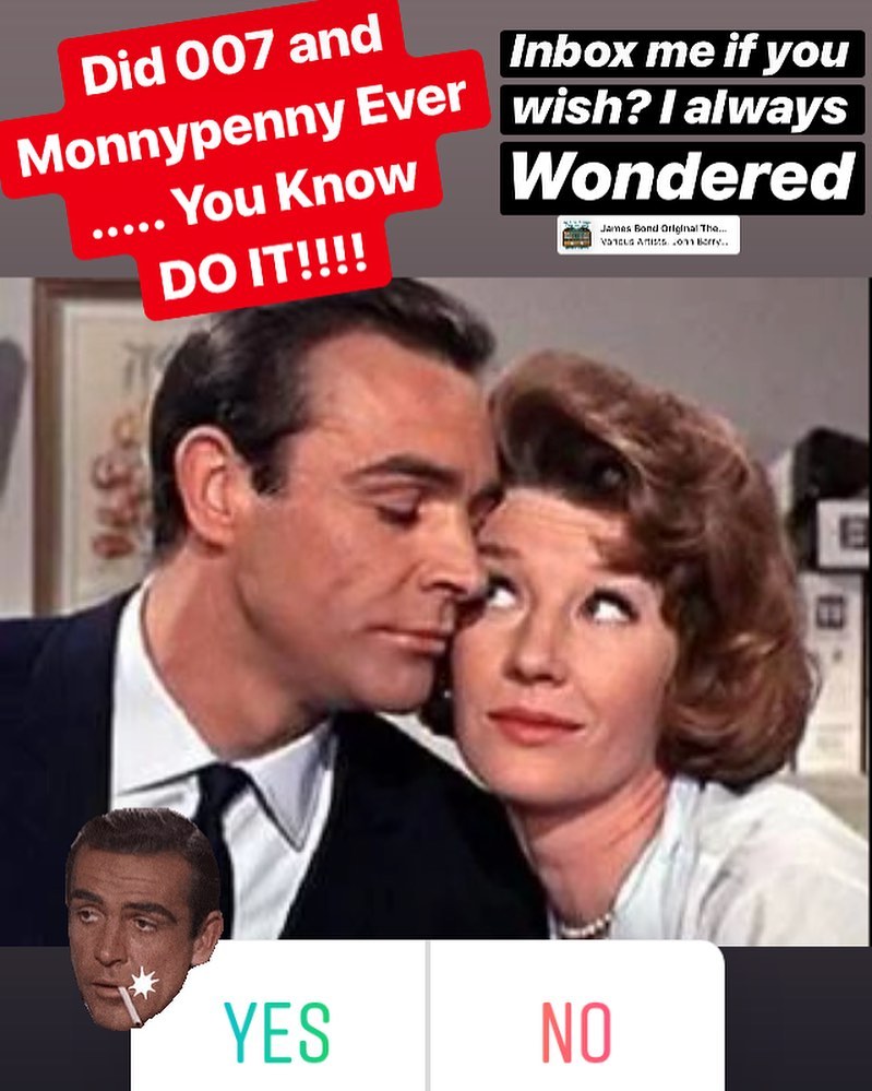 I’m a huge 007 Fan. And I was argueing with Uncle Bhai Gota who knows Sean Connery and knew Roger Moore. He says he knows the answer. Did 007 do the deed with Miss Moneypenny or did he just tease her all his life. Im keen to know the truth ?#007 #jamesbond #missmoneypenny