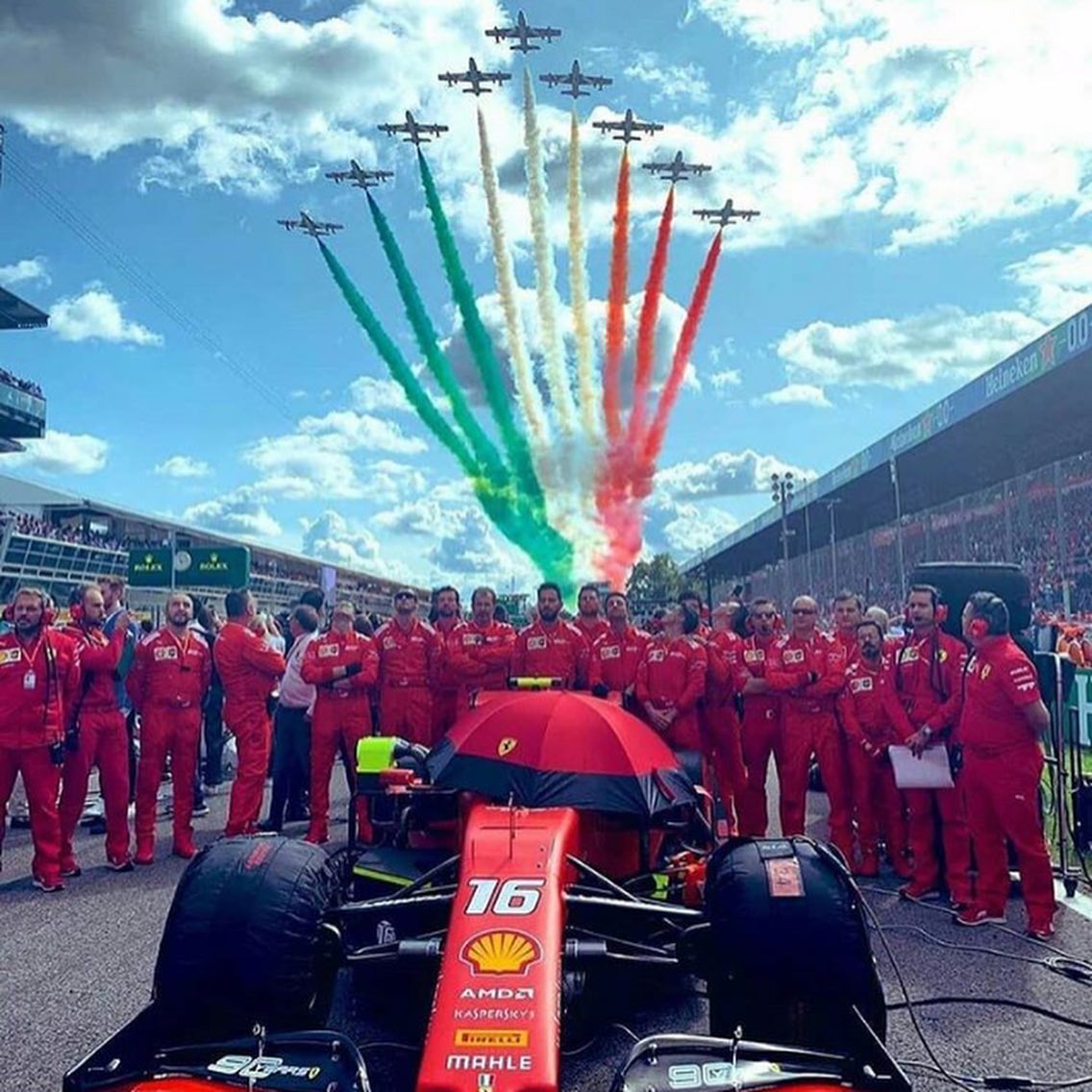 Charles Leclerc delighted in Monza as Ferrari won the Italian Grand Prix. Was talks of Hamilton joining Ferrari also 🙄.#italiangrandprix #monza #ferrari #charlesleclerc #leclerc