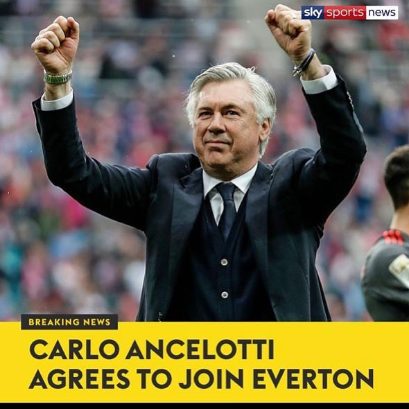 Arsenal You are sleeping. Ancelotti to Everton 🧐. Doesn’t seem right