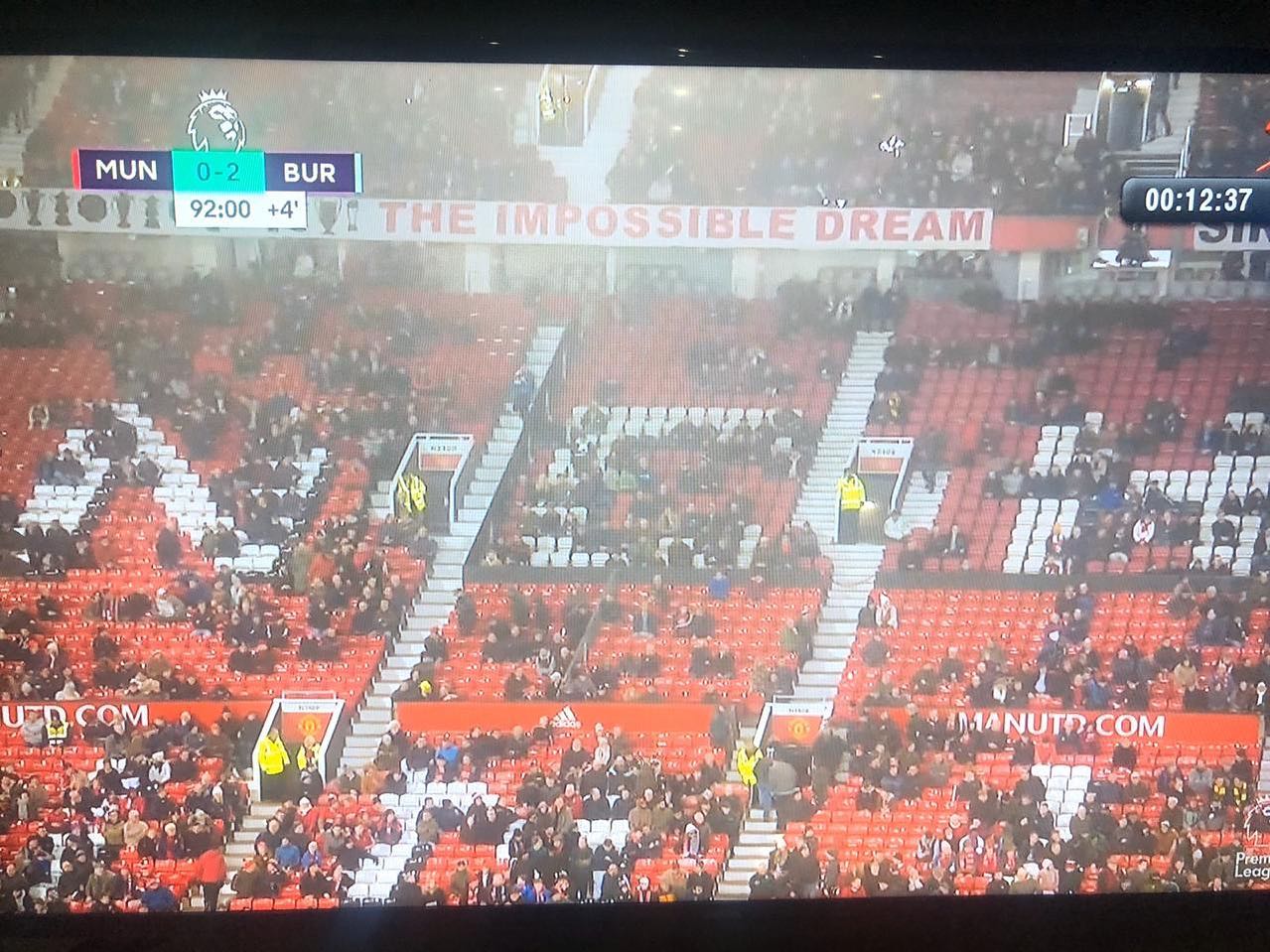 I thought there was something wrong with my TV or PVR. I didn’t press rewind. Then I realized it’s Full Time and not the start. MANCS burnt 2-0 by Burnely. Talk to us you MANCS#manutdvsburnley #mancs #manutdfans #burnleyfans #oldtrafford #epl #englishpremierleague