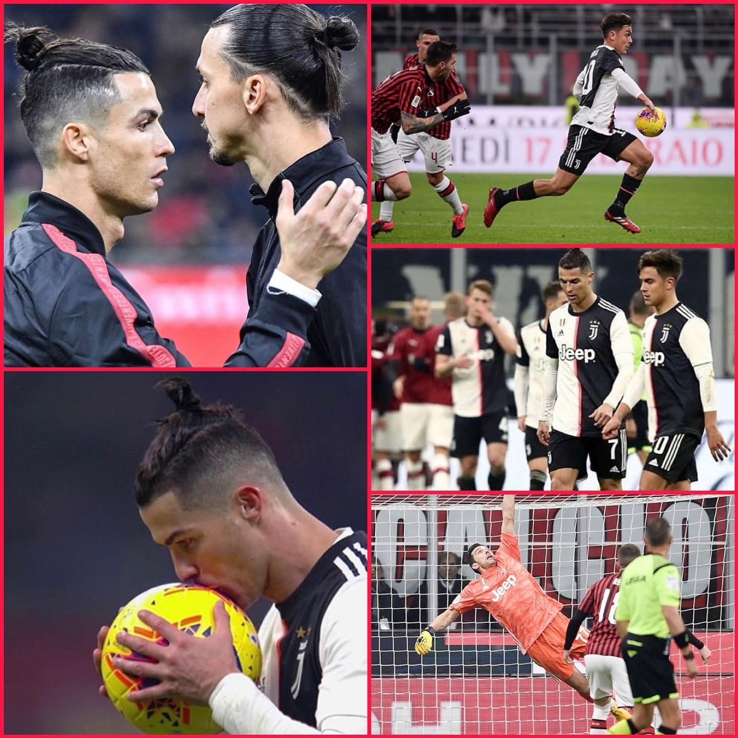 Finished 1-1 at the San Siro as Juventus drew level late in the game through a CR7 Penalty. Ronaldo’s acrobatic volley was handled in the box and he scored from spot. Buffon made some great saves again. On the whole Juve suffered. Back to Turin for the second leg. Forza Juve #juventus #coppaitalia #juve #juventusfans #acmilanfans #sansiro #acmilanvsjuventus #zlatanibrahimovic #ronaldo #cr7