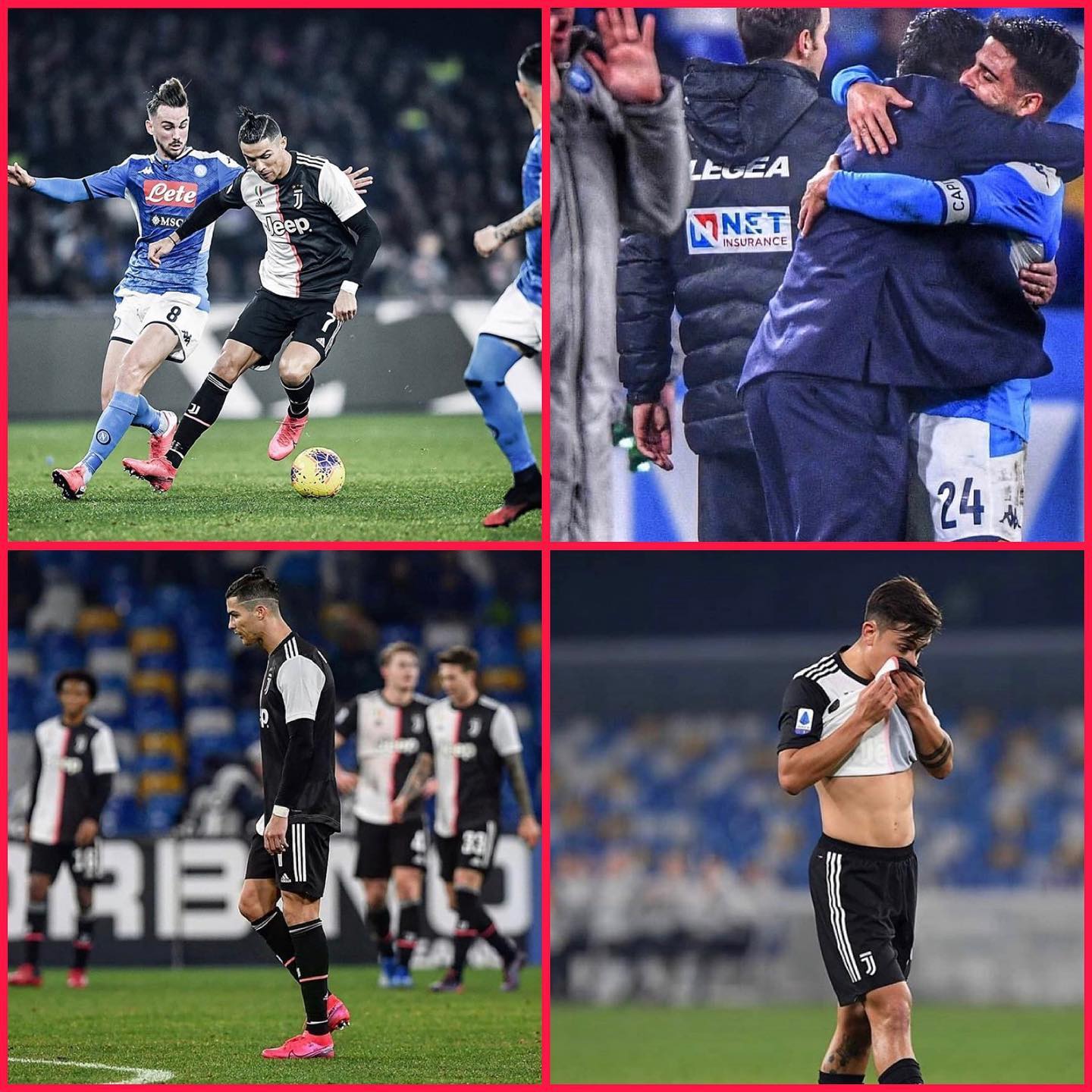 Napoli 2 Juventus 1. We lacked bite and drive and a Schezny error allowed Napoli to secure victory in Naples. We could have gone 6 clear and now a tough tie against Fiorentina awaits. The scuddetto is still wide Open. Forza Juve. Time to wake Up