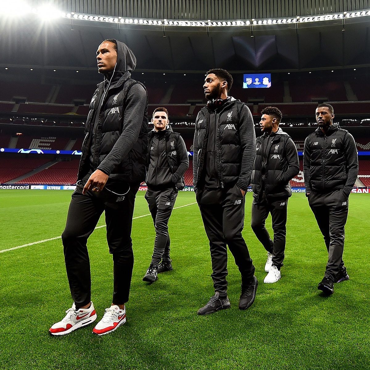 Calm before the Storm. Liverpool relax before the tough encounter tonight with Athletico at the Wanda Metropolitano Stadium