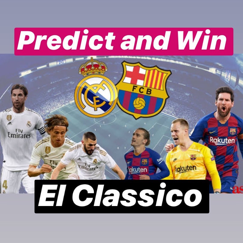 El Classico is upon us tonight. In context of the League. It’s Mussseeeeve. Predict and win. Figurine and Mini Ball as always