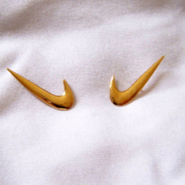 Sorted for Next Sporting Event. Swoosh earings