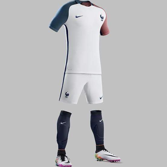 The French Away kit for Euro 2016. 0utstanding #france #leblue #frenchsoccer #french #2016 #franceawayjersey #nike