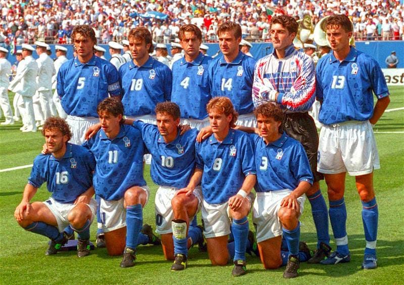 Italy Squad of USA 94. Baresi,Roberto,Mancini,Signori...Maldini ️#italia #italy #azurri #usa94 #italianfootball #worldcup