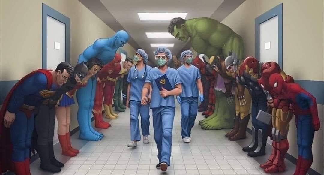 Not all Heroes wear Capes. Salute #covid19
