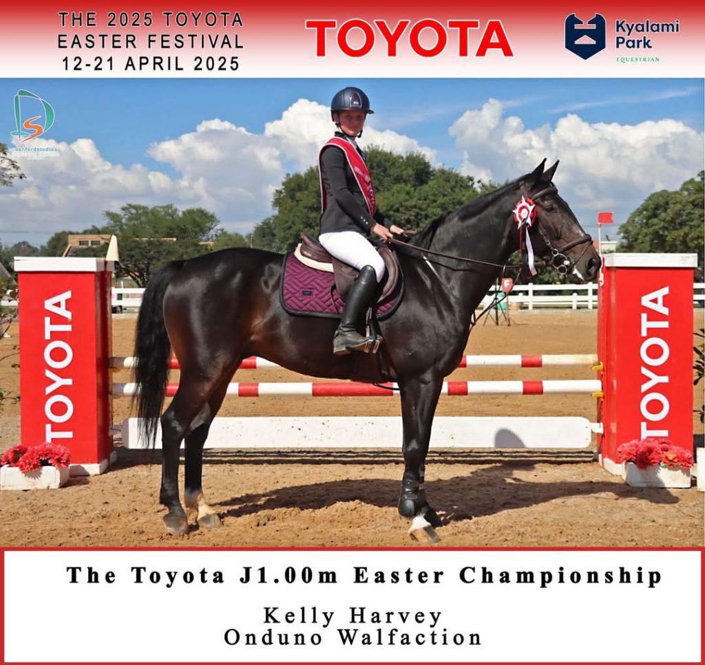 Treverton twin sisters excel at the prestigious Kyalami Equestrian Centre Toyota Easter Show