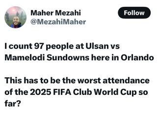 Sundowns won 1-0. And this is Orlando USA not our Orlando. Well at least Sundowns secured 219 million so far at the FIFA Club World Cup