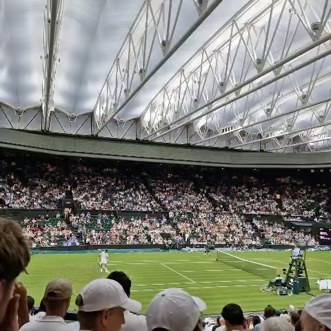 The Magic of Wimbledon. Thanks Abu from Glucester for the coverage. Djokovic vs Muller in the Openong round. Wimbledon is special. @sneeksaway