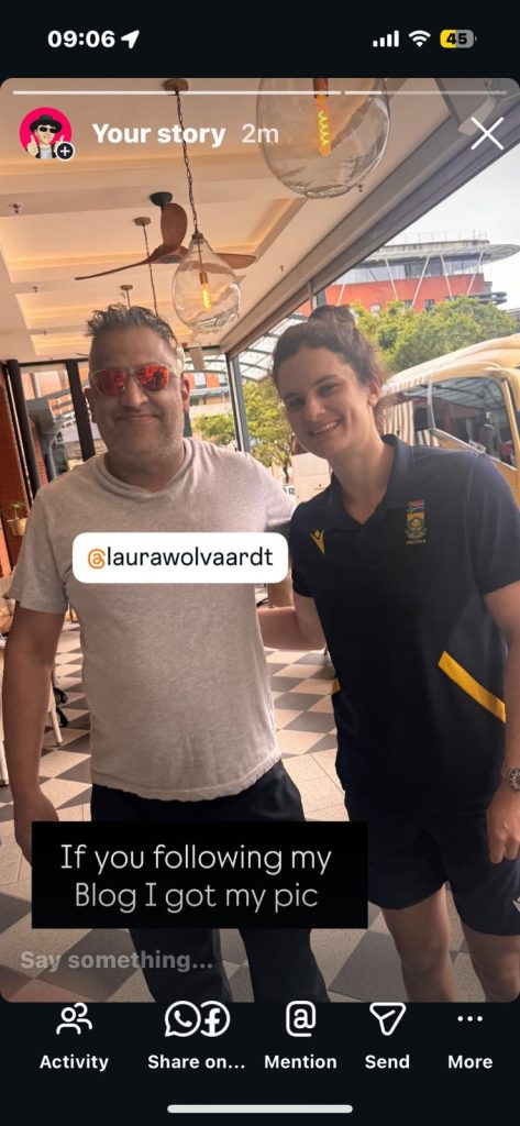 Meeting Laura Wolfaardt