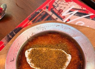 Dinner at Warmas, Istiklal street,Istanbul, Turkey by @waheedvadi We had Turkish Apple Tea;Kunafe,Burger,Mushroom Risotto Was a top chow@wamasbeyoglu