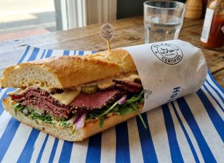 Recipe-Gourmet Pastrami Baguette