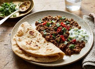 Cozy Homemade Curry Mince & Flaky Butter Roti