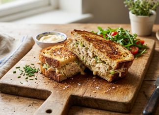 Recipe-Ultimate CafƩ-Style Toasted Chicken Mayo Sandwich