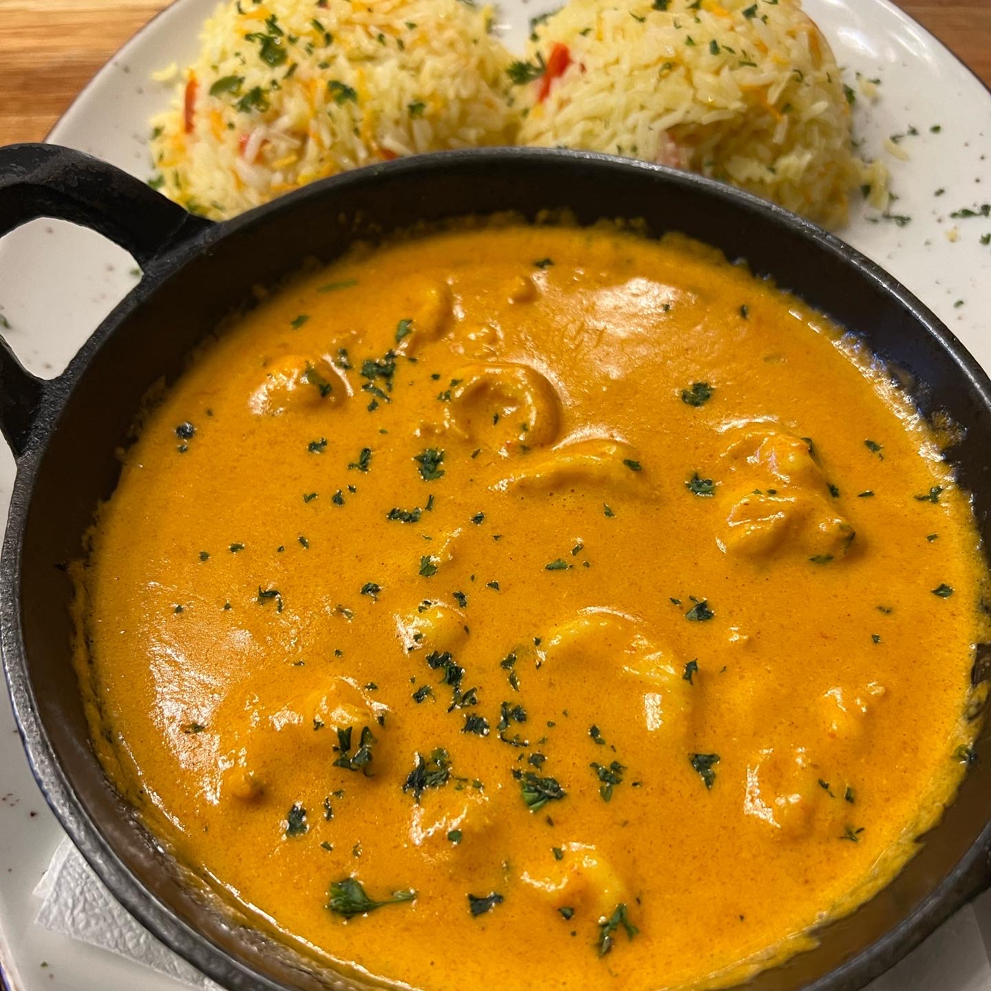 Prawn Curry and Rice at Calistos Rosebank*Halaal @calistos.rosebank