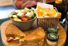Theres always time for a Toasted Cheese and Tomato with salad and chips. This is from the Maslow Hotel, Sandton@sun_themaslow #maslow #sandton #maslowsandton #toastedcheeseandtomato #sandtonhotels